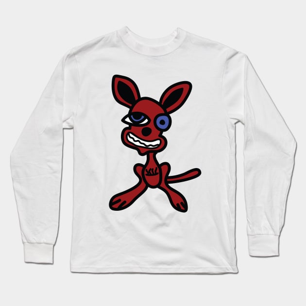 Kangaroo - Strange Long Sleeve T-Shirt by hogartharts